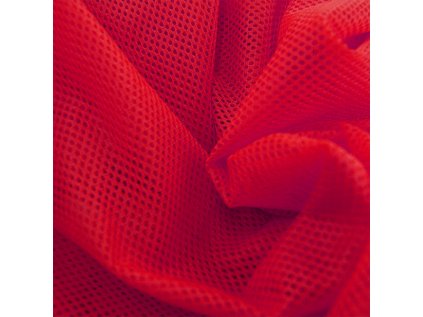 polyesterova elasticka sitovina barva cervena