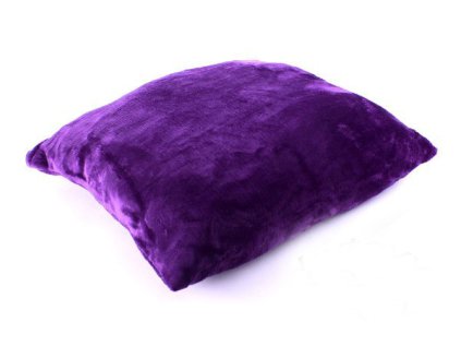 Povlak na polštář mikroplyš UNI, varianta TM.FIALOVÁ, 40X40 cm