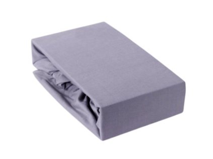 Prostěradlo s gumou 90x200 cm Jersey, barva Šedá