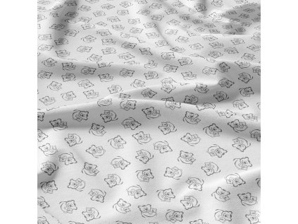 Bavlněná látka, metráž. Medvědi na Bílém
