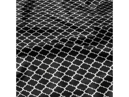 Bavlněná látka Maroko na Černém