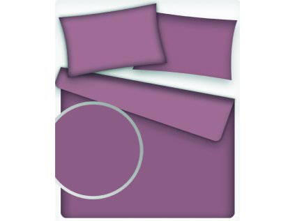 Jednobarevná bavlněná látka barva Fialová 510