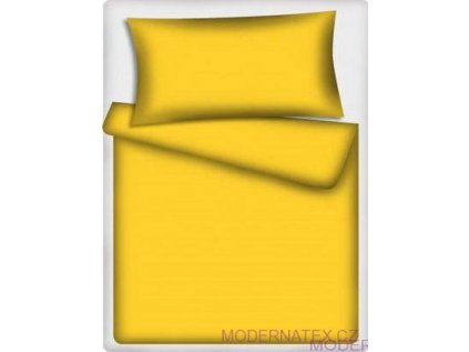 Jednobarevná bavlněná látka barva Žlutá 503-1