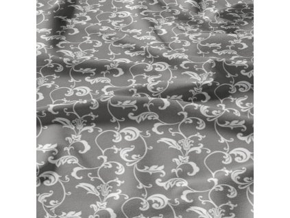 Dětská bavlněná látka metráž Oriental na Šedém