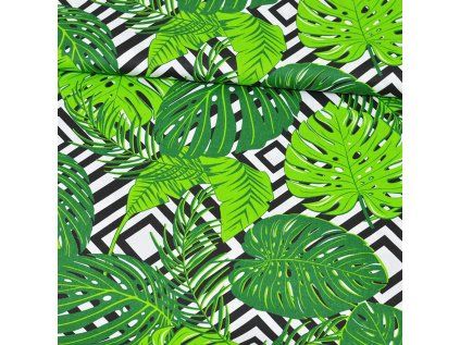 28955 3 bavlnena latka listy zelene
