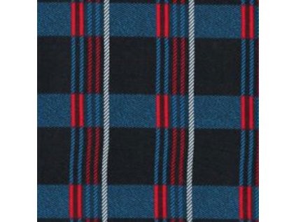 Bavlněná flanelová látka Kostka Šedá 4x8 cm