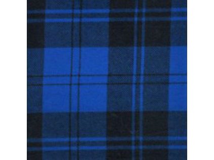 Bavlněná flanelová látka Kostka Modro-Černá 4x4 cm
