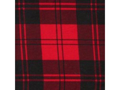 Bavlněná flanelová látka Kostka Červeno-Černá 8x8 cm