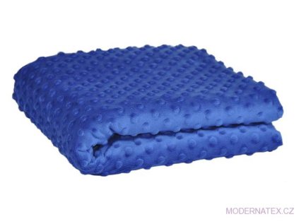 Látka mikroplyš Minky 380 Puntík, barva Chaber