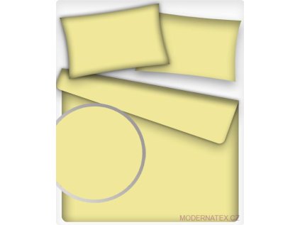 Jednobarevná bavlněná látka barva Sv.Žlutý 35