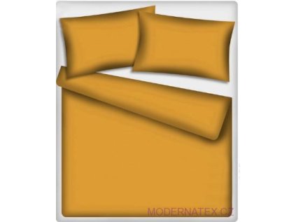 Jednobarevná bavlněná látka barva Hořčicová-518-2