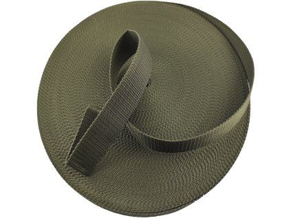 29498 1 polypropylenovy popruh 30 mm khaki baleni 50 m