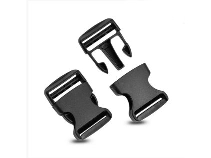 Spona plastová 30 mm černá vzor 2