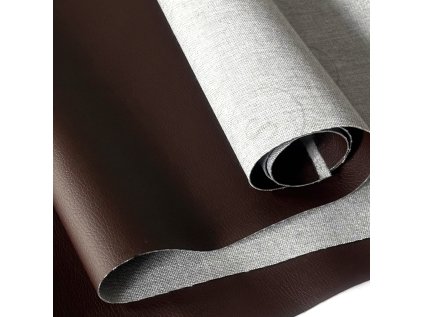 Ekokůže SOFT, barva Hnědá, koženka metráž 1