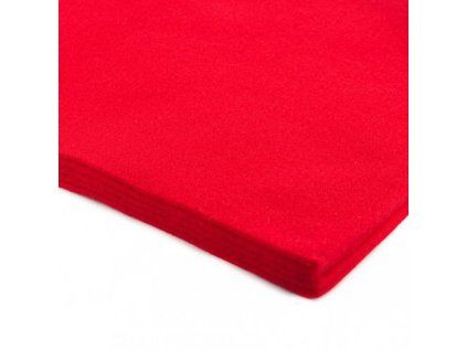 30068 1 dekoracni filc 3 mm barva cervena