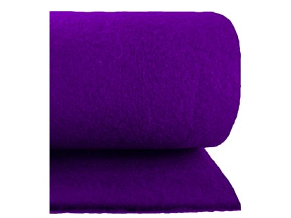 Technický filc 4 mm barva Fialová, šířka 100 cm