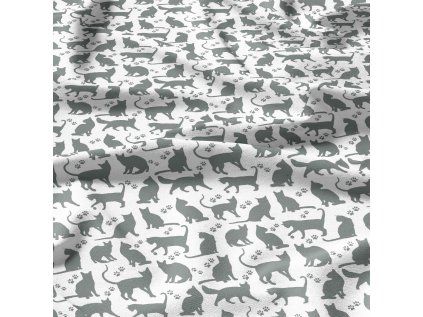 30560 3 bavlnene latky metraz kocky sede na bilem