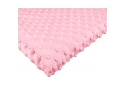 Látky Minky 270 Puntík, barva Růžová