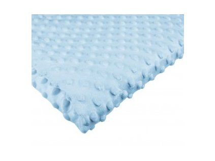 Látky Minky 270 Puntík, barva Sv. Modrá