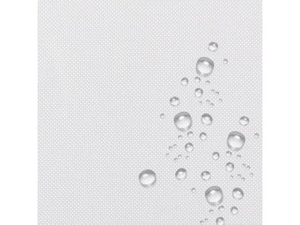 Nepromokavá vodu odpuzující látka, Oxford, šíře 160 cm, Bílá