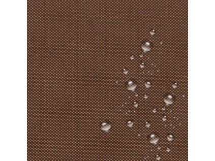 Nepromokavá vodu odpuzující látka, Oxford, šíře 160 cm, Hnědá