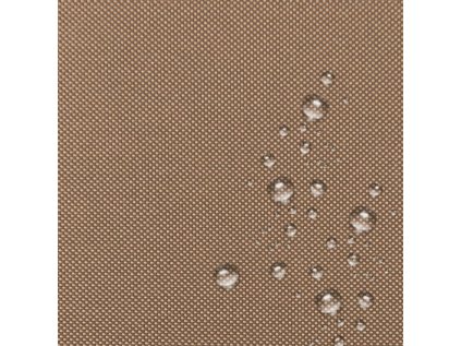 Nepromokavá vodu odpuzující látka, Oxford, šíře 160 cm, Tm. Cappuccino