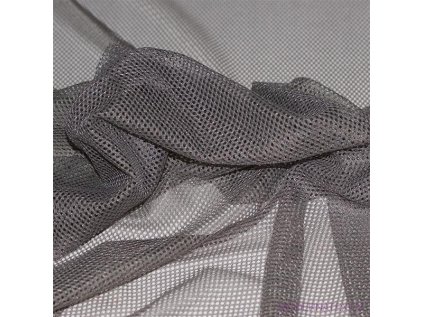 Polyesterová elastická síťovina Šedá, oko 1x1mm