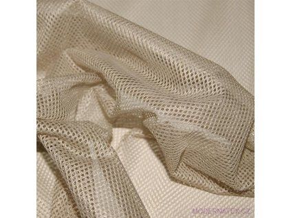 30893 1 sit polyesterova pro obleceni bezova oko 2x2mm