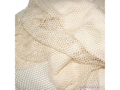Síť bavlněná, bavlna 100% střední oko 2x2 mm. Béžová