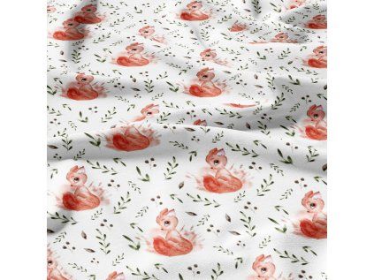 30932 2 bavlnene latky metraz veverka na bilem