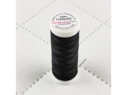 31214 1 sijacia nit titan 60e 120 m farba cierna 2799 mala