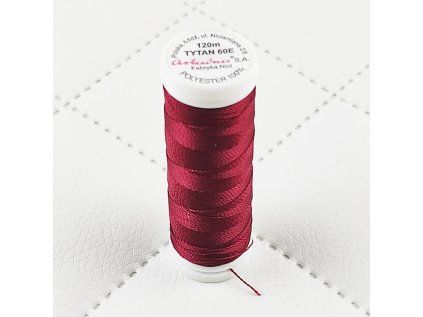31223 1 sijacia nit titan 60e 120 m farba bordova 2622 mala