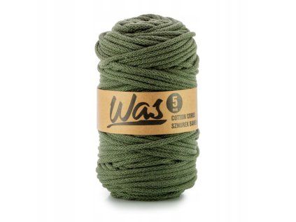 31397 1 bavlnena snura 5 mm 100 m khaki 250
