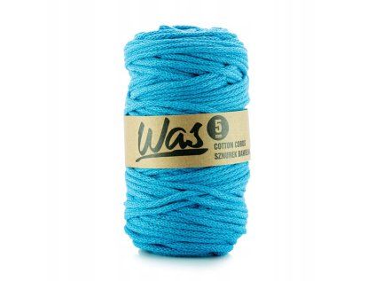 31409 1 bavlnena snura 5mm 100m barva modra 280