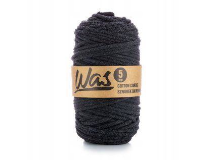 31418 1 bavlnena snura 5mm 100m antracit 360