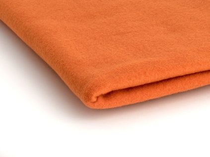 Látka Microfleece Pomeránčový