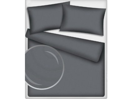 Jednobarevná bavlněná látka barva Grafit 540-4