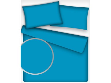 Jednobarevná bavlněná látka barva Tyrkys 21