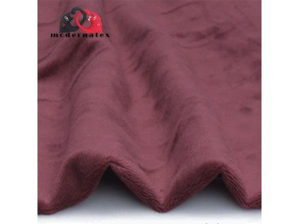 32387 1 minky mikroplys jednobarevne barva bordo