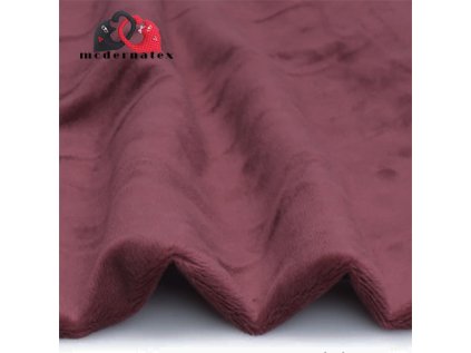 Minky mikroplyš jednobarevné, barva Bordo