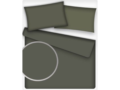 Jednobarevná bavlněná látka barva Bažina