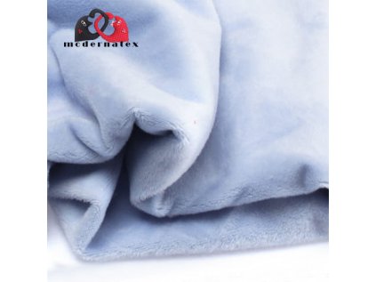 32435 1 minky mikroplys jednobarevne barva sv modra