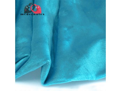 Minky mikroplyš jednobarevné, barva Tyrkys