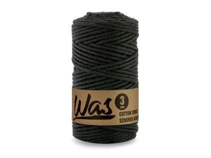 32453 1 bavlnena snura 3mm 100m cerna