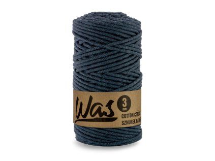 32465 1 bavlnena snura 3mm 100m granatova