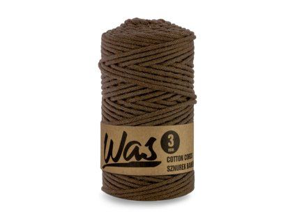 32471 1 bavlnena snura 3mm 100m hneda