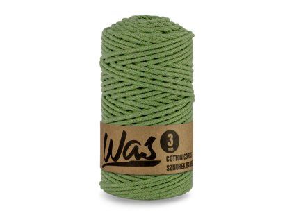 32498 1 bavlnena snura 3mm 100m pistacie
