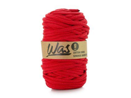 32603 1 bavlnena snura 9mm 50m cervena 160