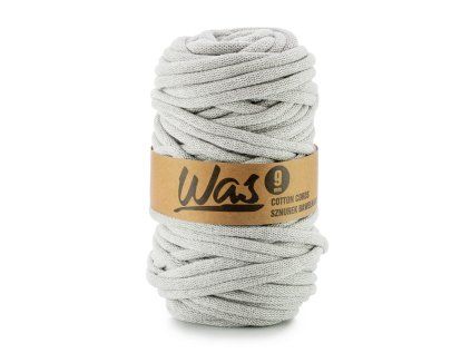 32648 1 bavlnena snura 9mm 50m svetle seda 030