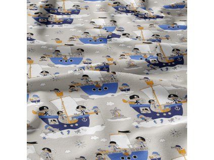 32963 5 detska bavlnena latka metraz kapitan